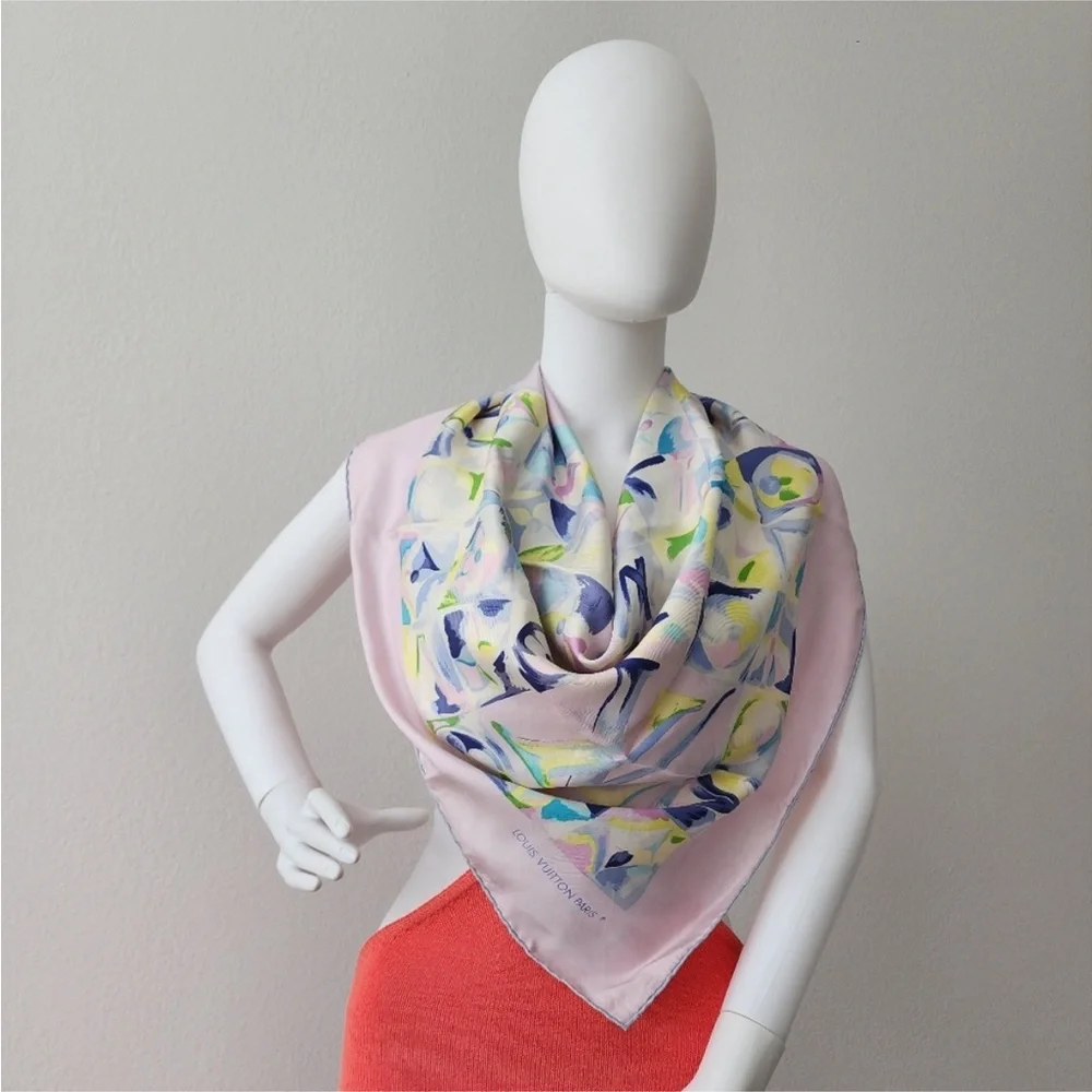 Louis Vuitton Multicolor Silk Scarf 33”